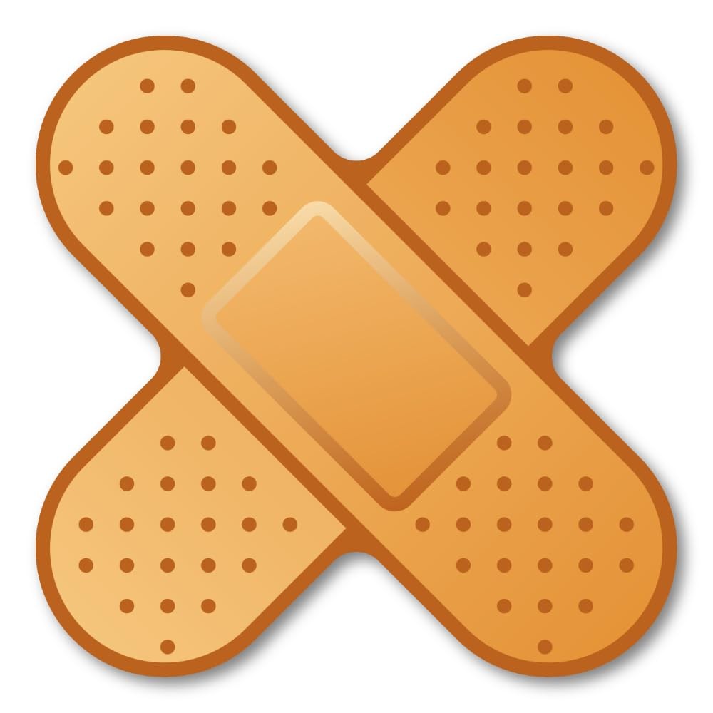 Cross Bandage Decal · 5 inch sticker