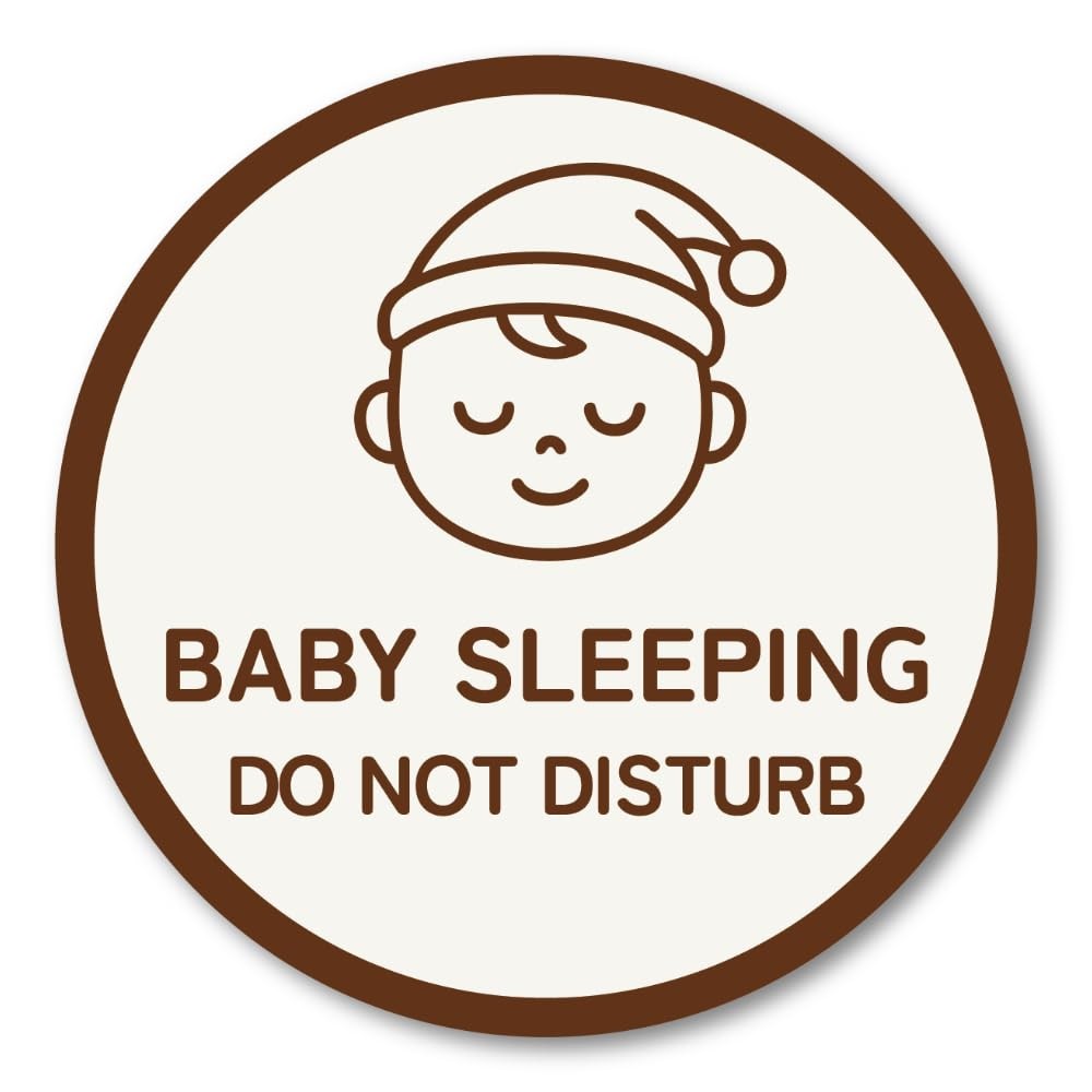 Baby Sleeping · Mocha Brown sticker
