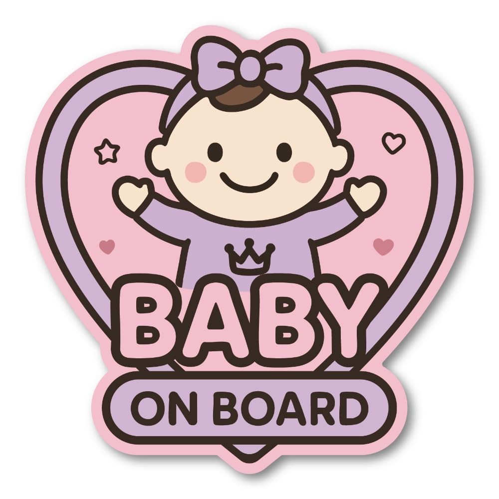 Baby Girl Heart Decal sticker