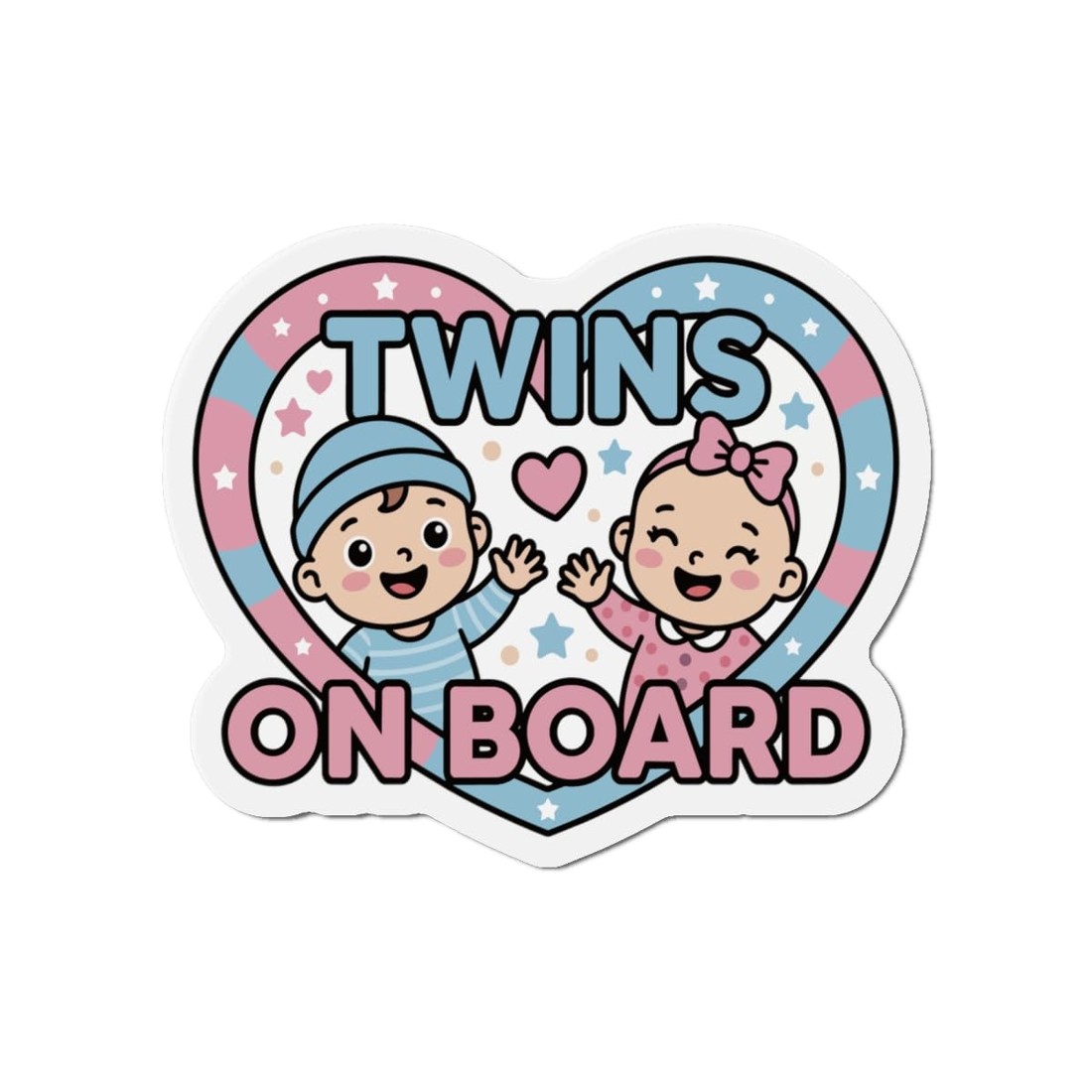 Twins on Board magnet